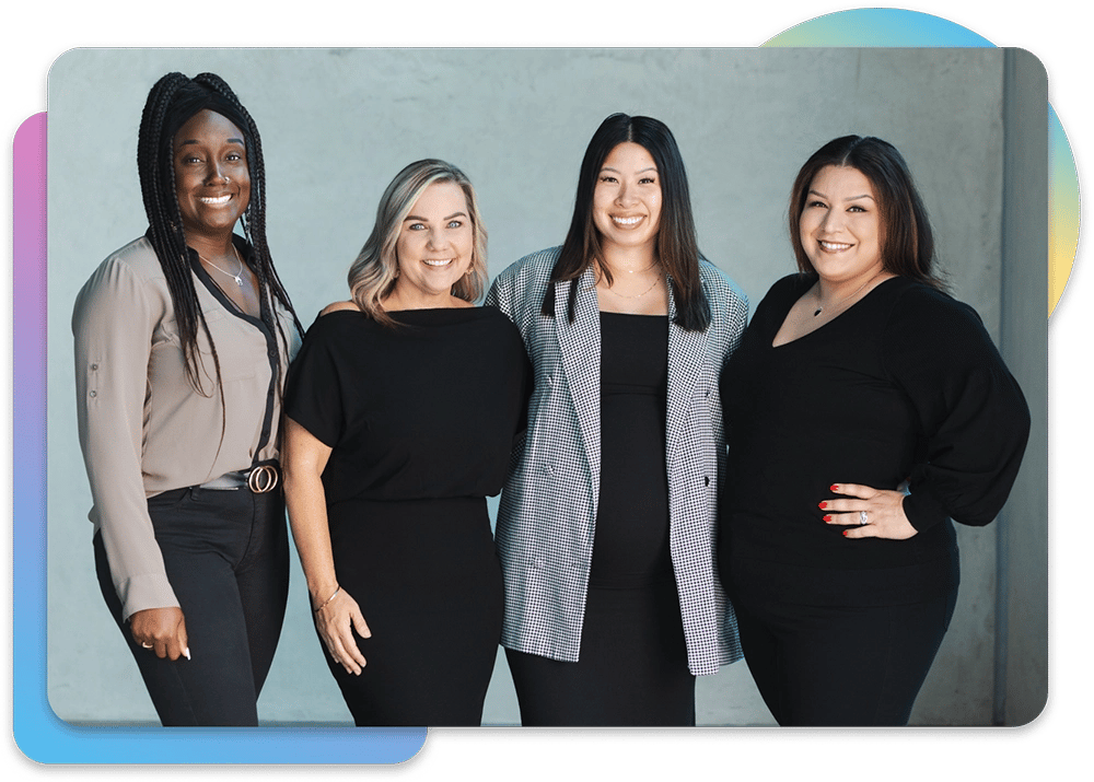 Four TCWGlobal workers posing for photo