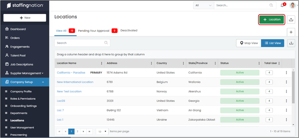 StaffingNation Add Location