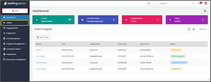 StaffingNation Dashboard