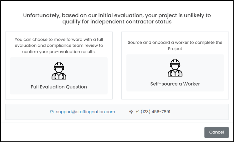 Independent contractor status