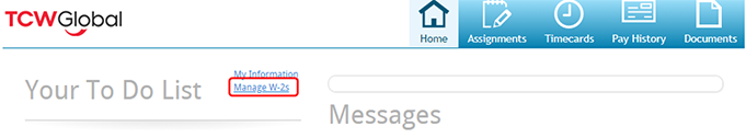 WebCenter Manage W-2s